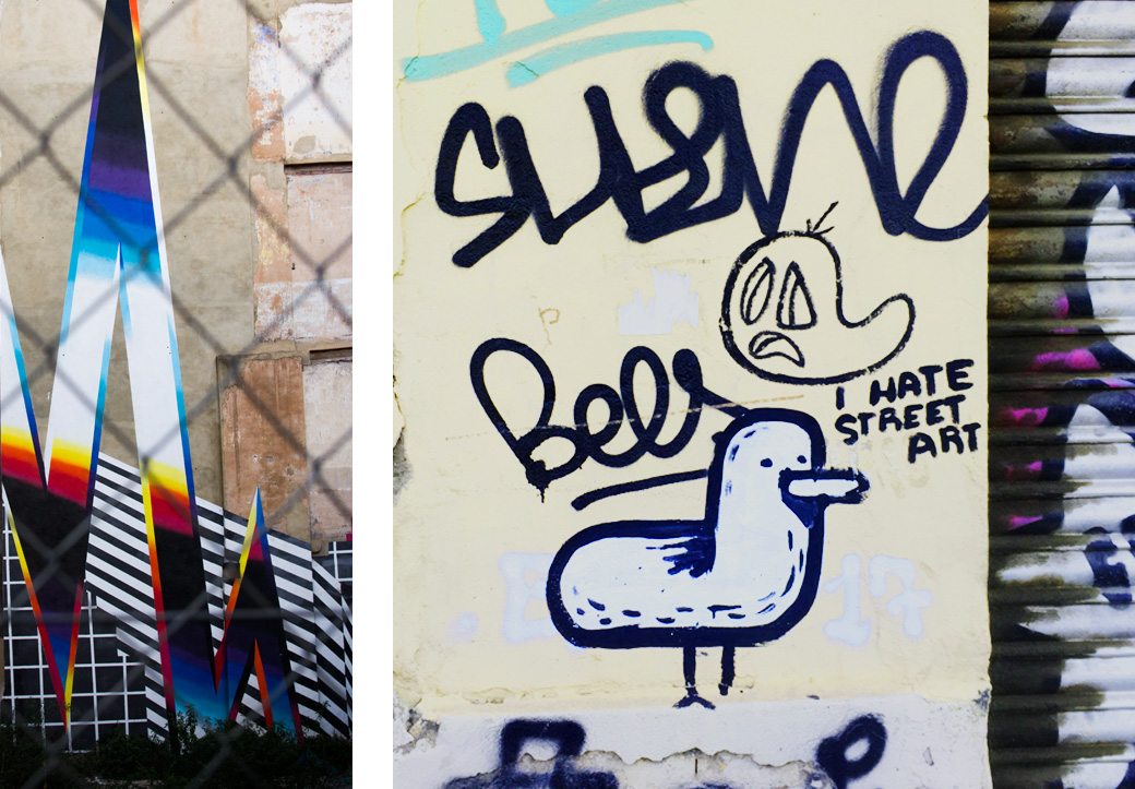Kunst an der Wand. Street art in Valencia.